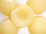 canned white peach in syrup